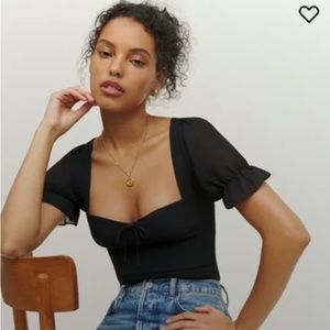 Reformation Sweetheart Neck Top